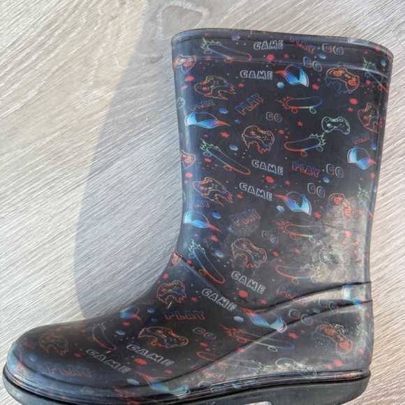 Cute Gamer Kids Rain Boots - Picture 4 of 4